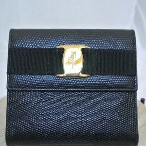 Authentic Salvatore Ferragamo Bow Short Wallet